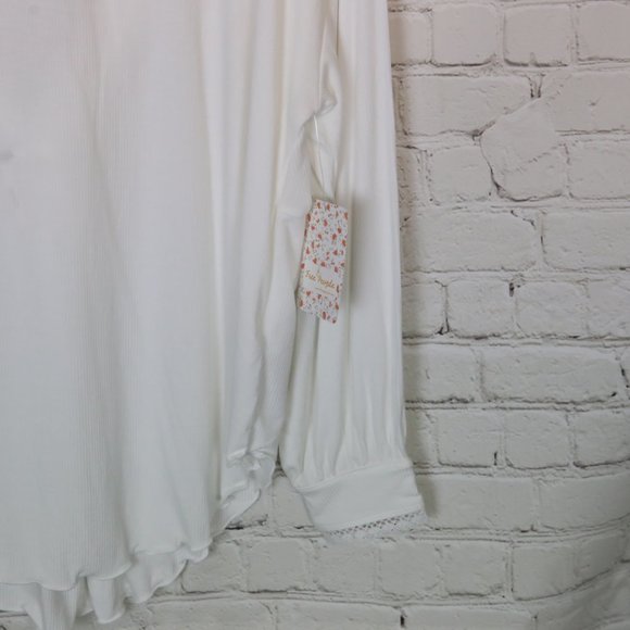 Free People Shimmy Shake Long Sleeve Top in Ivory - Picture 6 of 10